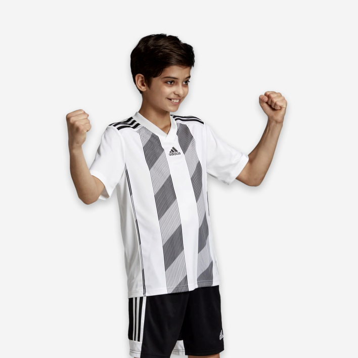 adidas Striped 19 Jersey Y White Kids 3