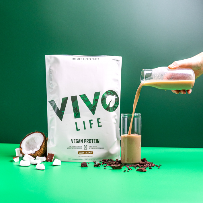 Vivo Life Vegan Protein Cocoa Coconut  900gr. 4