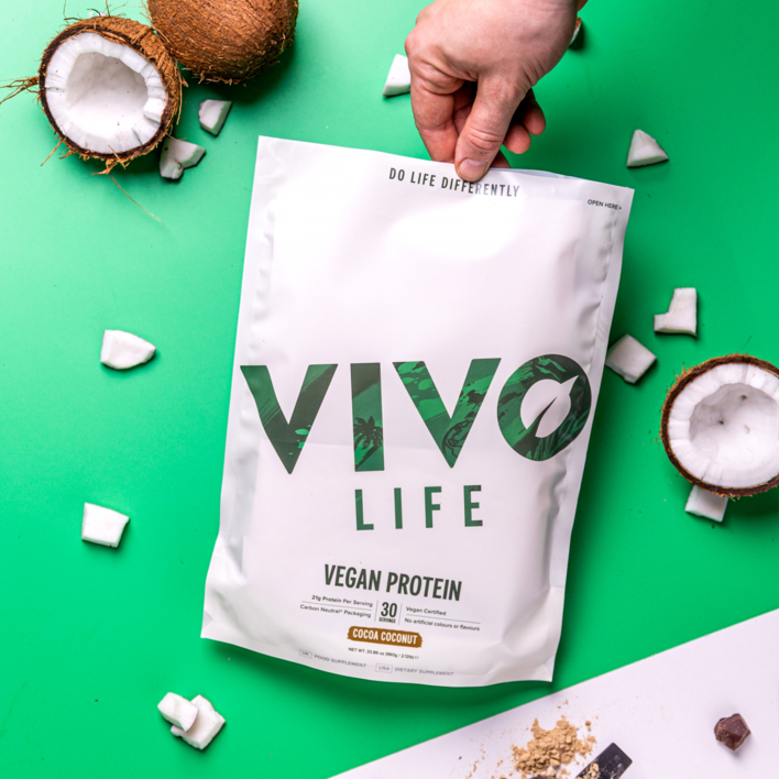 Vivo Life Vegan Protein Cocoa Coconut  900gr. 5